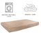 Pet Adobe Pet Adobe Orthopedic Pet Bed - Egg Crate & Memory Foam with Washable Cover 46 x 27 x 4 inches - Tan 174378RHM - alternate 2